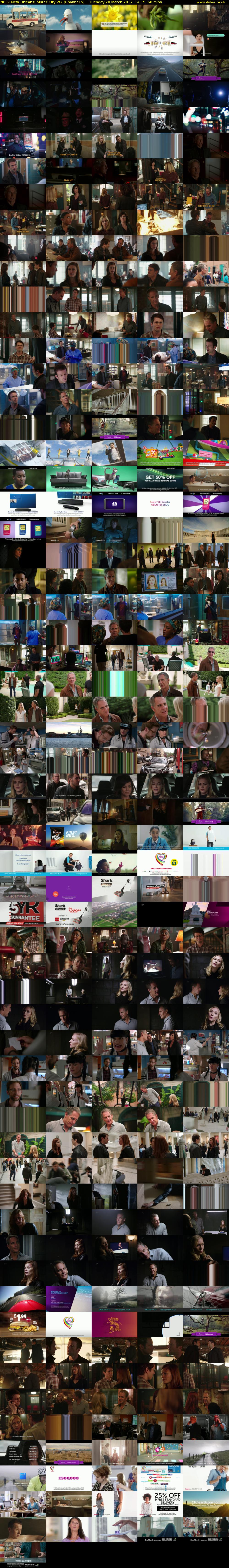 NCIS: New Orleans: Sister City Pt2 (Channel 5) Tuesday 28 March 2017 14:15 - 15:15