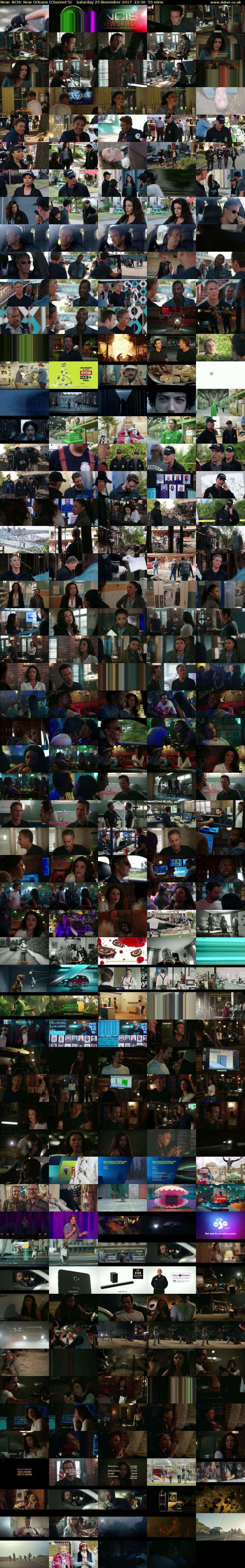 NCIS: New Orleans (Channel 5) Saturday 25 November 2017 22:30 - 23:25
