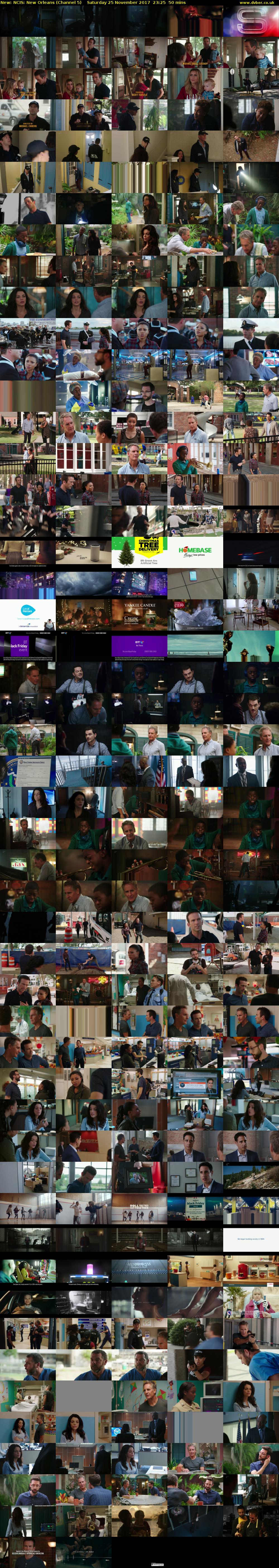 NCIS: New Orleans (Channel 5) Saturday 25 November 2017 23:25 - 00:15