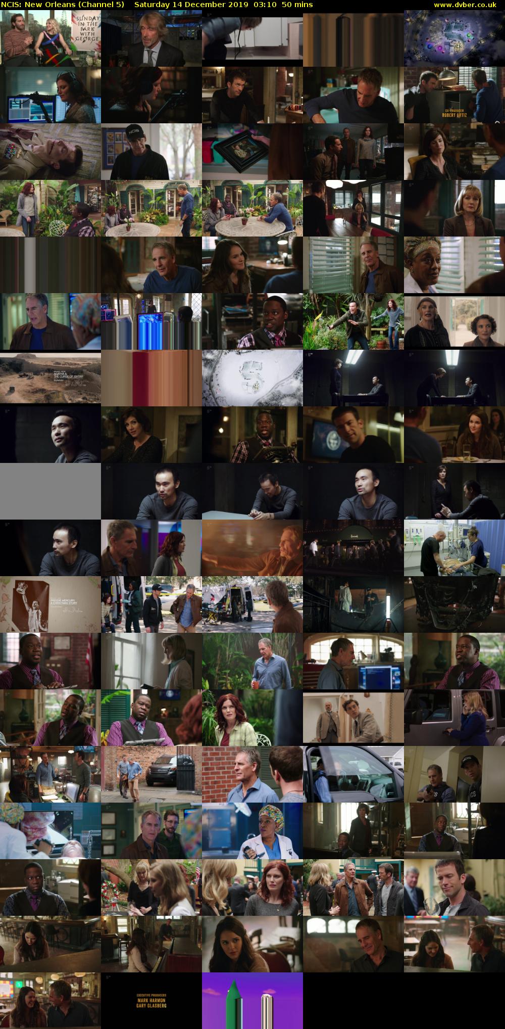 NCIS: New Orleans (Channel 5) Saturday 14 December 2019 03:10 - 04:00
