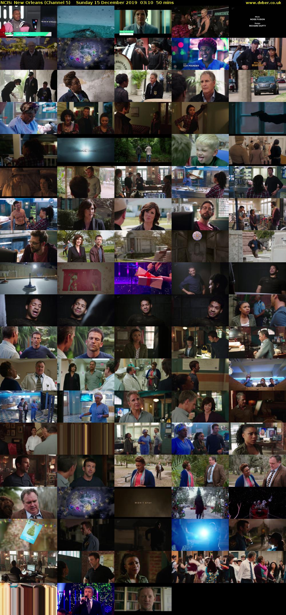 NCIS: New Orleans (Channel 5) Sunday 15 December 2019 03:10 - 04:00