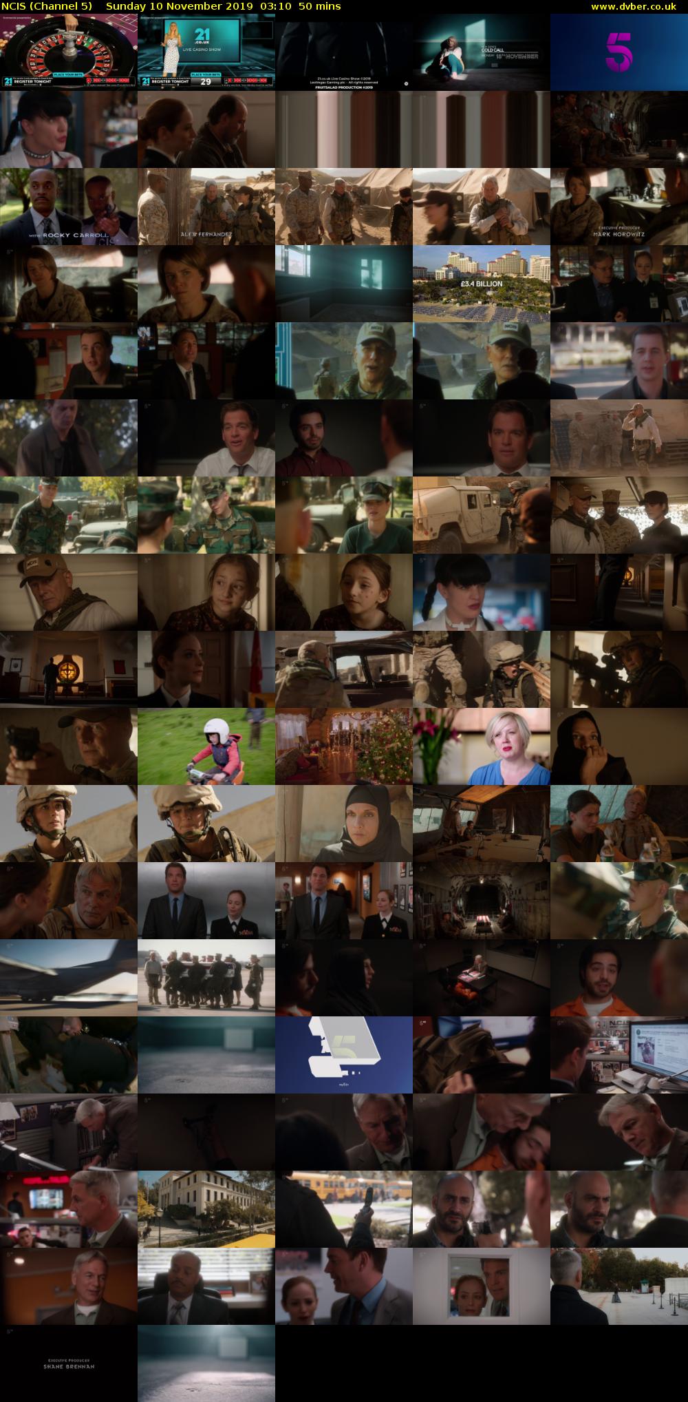NCIS (Channel 5) Sunday 10 November 2019 03:10 - 04:00