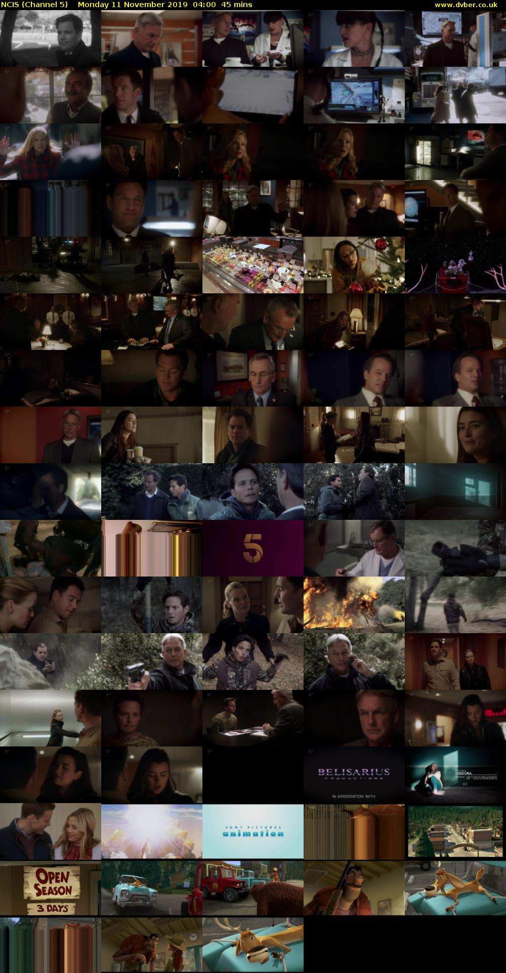 NCIS (Channel 5) Monday 11 November 2019 04:00 - 04:45