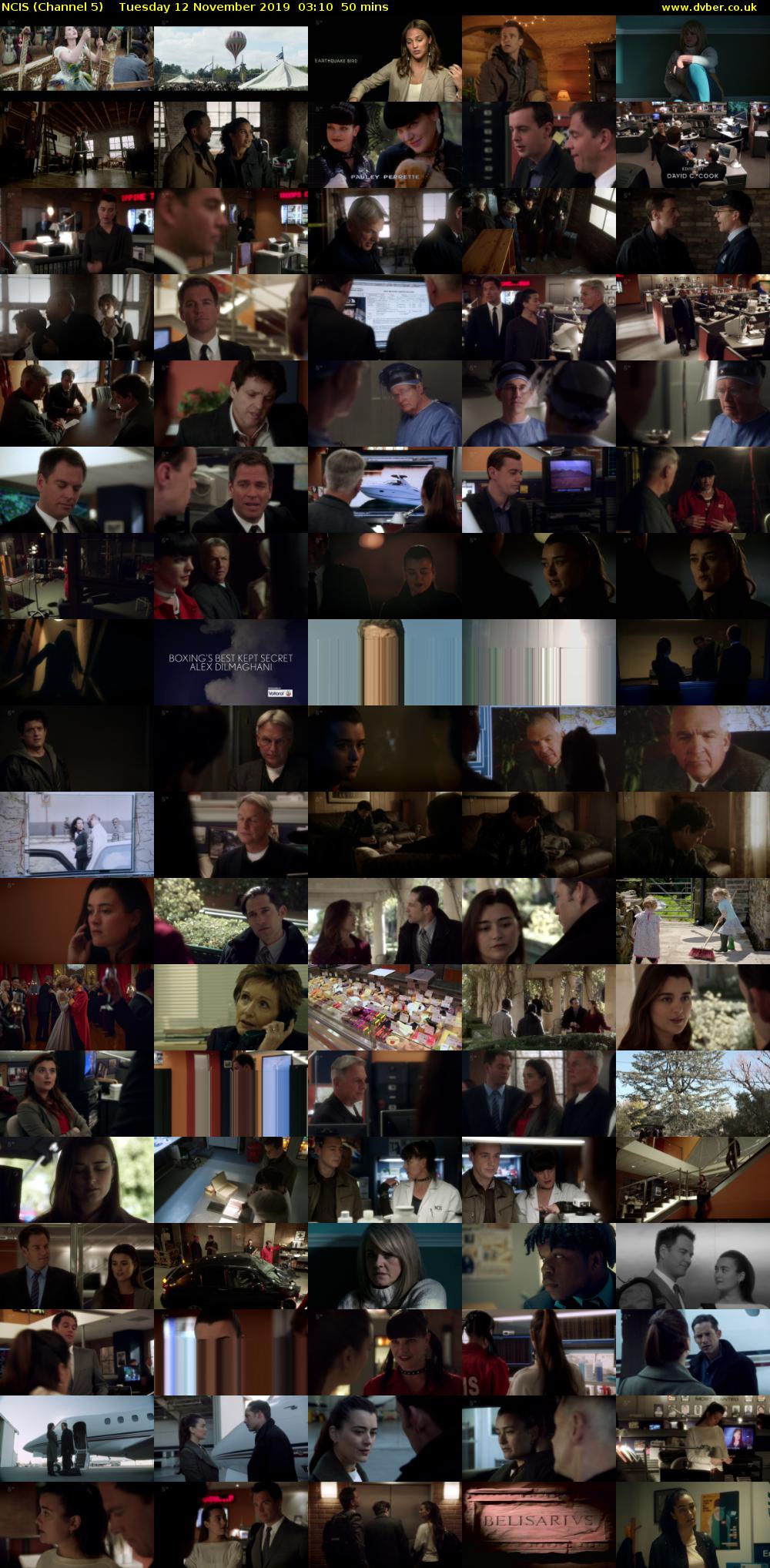 NCIS (Channel 5) Tuesday 12 November 2019 03:10 - 04:00