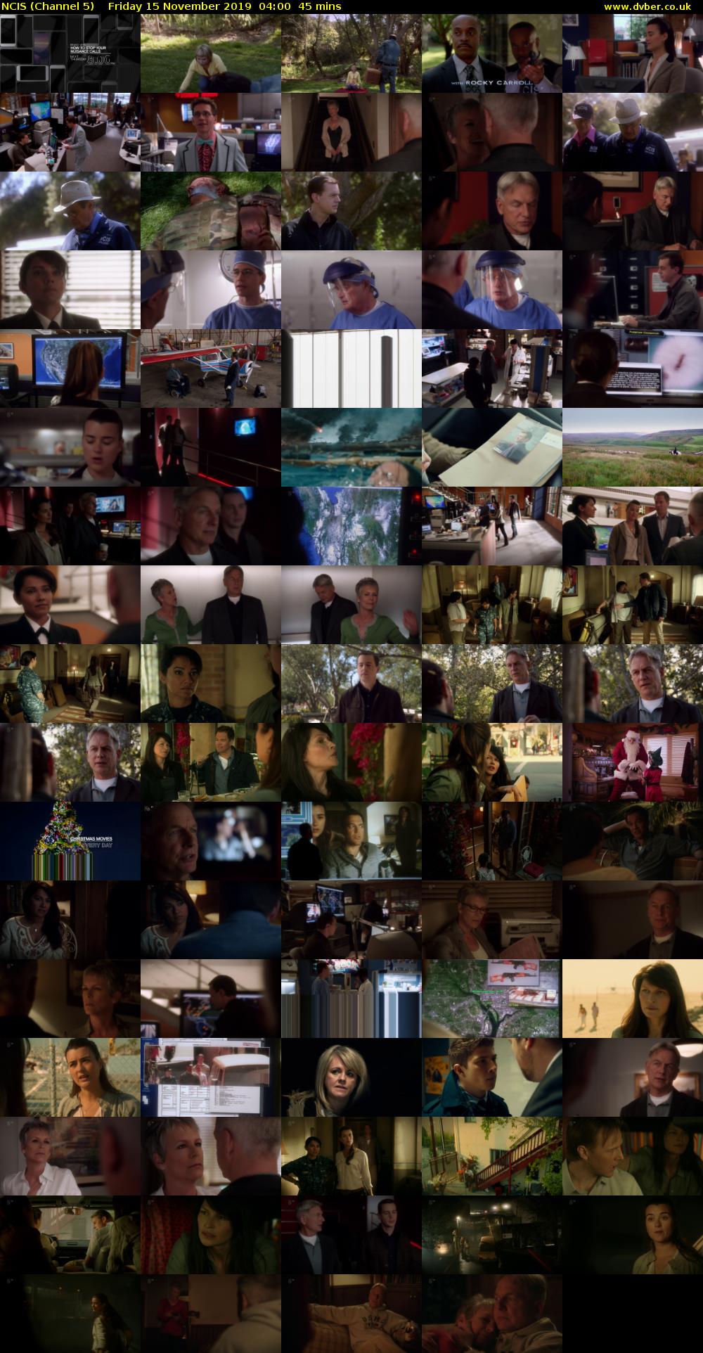 NCIS (Channel 5) Friday 15 November 2019 04:00 - 04:45