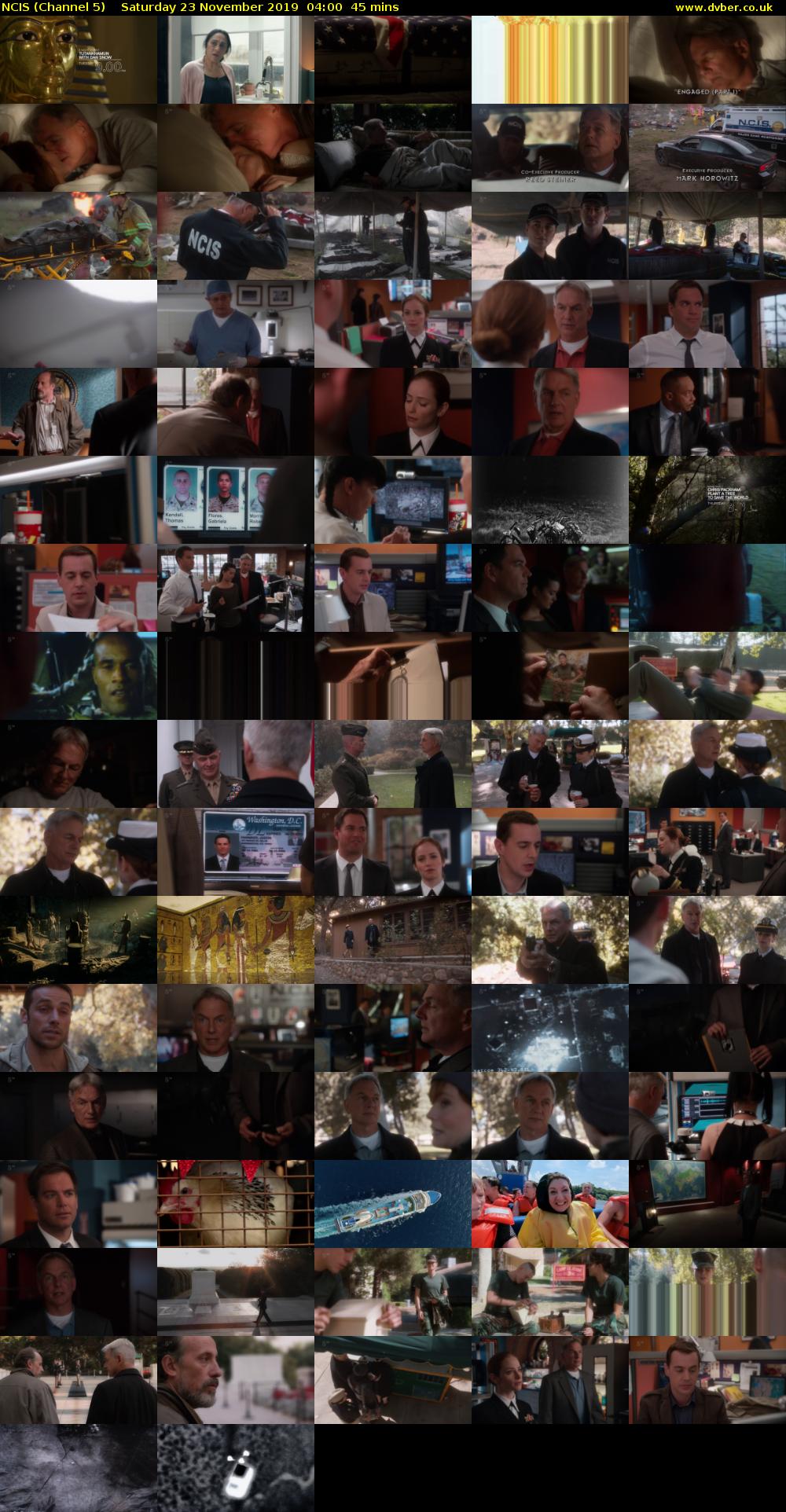 NCIS (Channel 5) Saturday 23 November 2019 04:00 - 04:45
