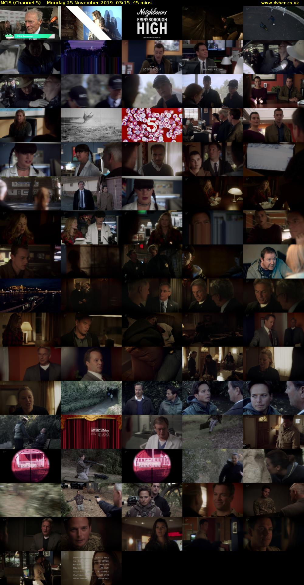 NCIS (Channel 5) Monday 25 November 2019 03:15 - 04:00