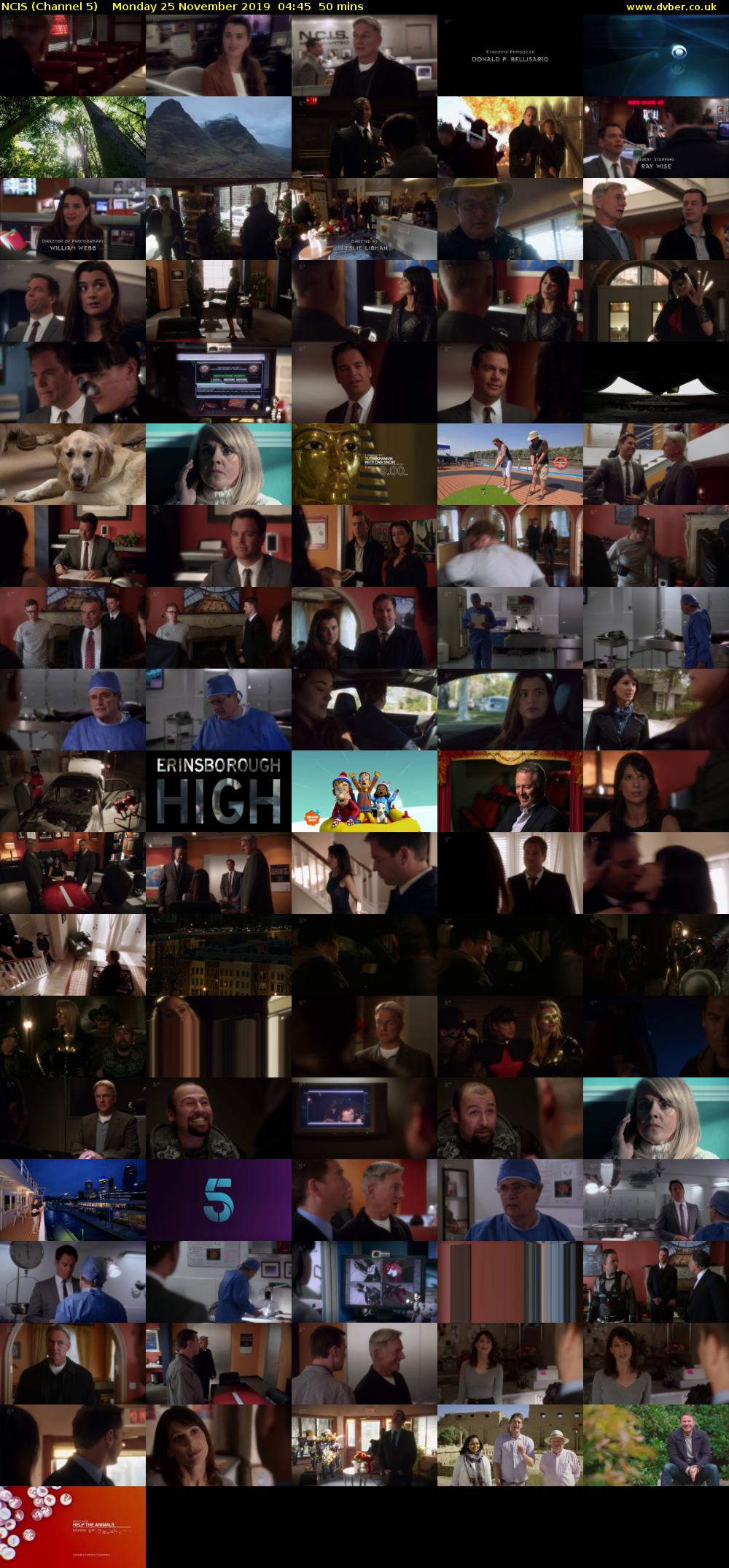 NCIS (Channel 5) Monday 25 November 2019 04:45 - 05:35