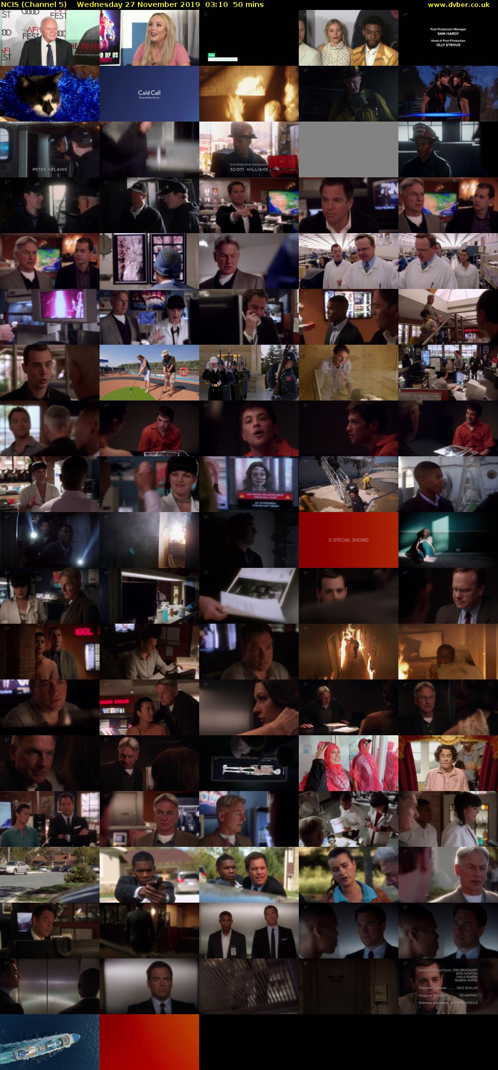 NCIS (Channel 5) Wednesday 27 November 2019 03:10 - 04:00