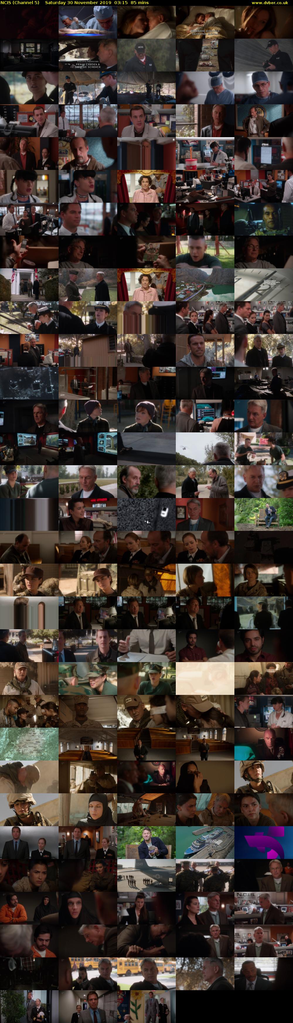 NCIS (Channel 5) Saturday 30 November 2019 03:15 - 04:40