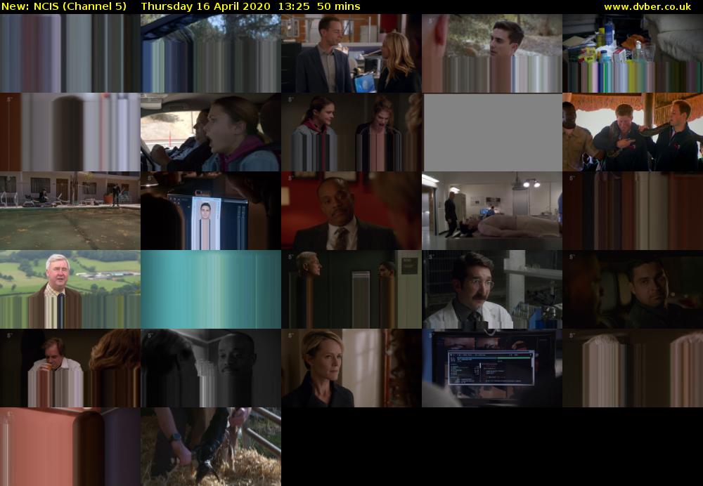 NCIS (Channel 5) Thursday 16 April 2020 13:25 - 14:15