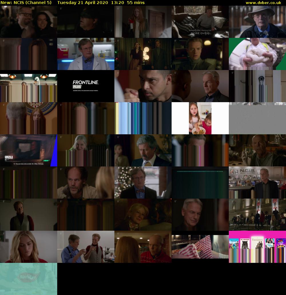 NCIS (Channel 5) Tuesday 21 April 2020 13:20 - 14:15