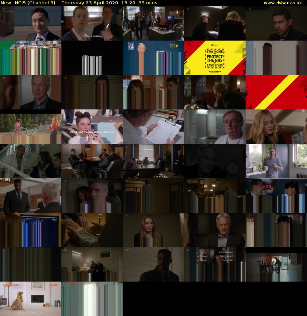 NCIS (Channel 5) Thursday 23 April 2020 13:20 - 14:15