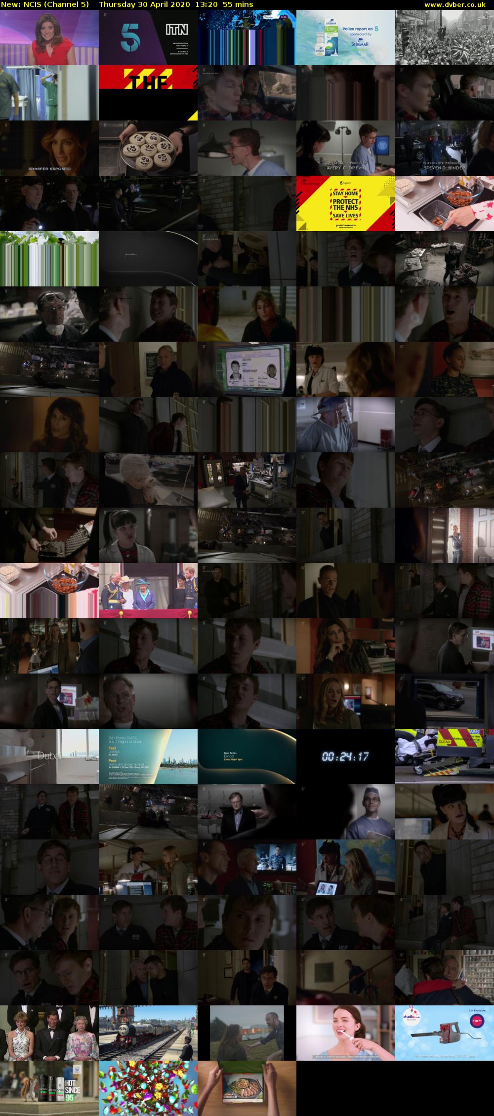 NCIS (Channel 5) Thursday 30 April 2020 13:20 - 14:15
