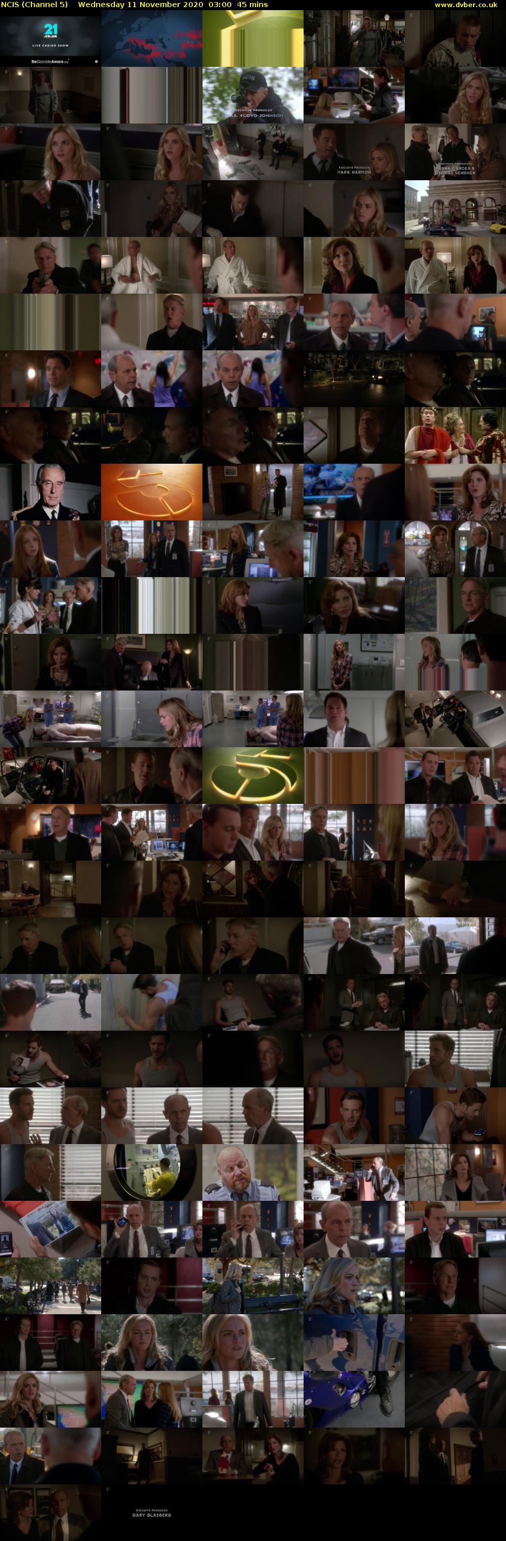 NCIS (Channel 5) Wednesday 11 November 2020 03:00 - 03:45