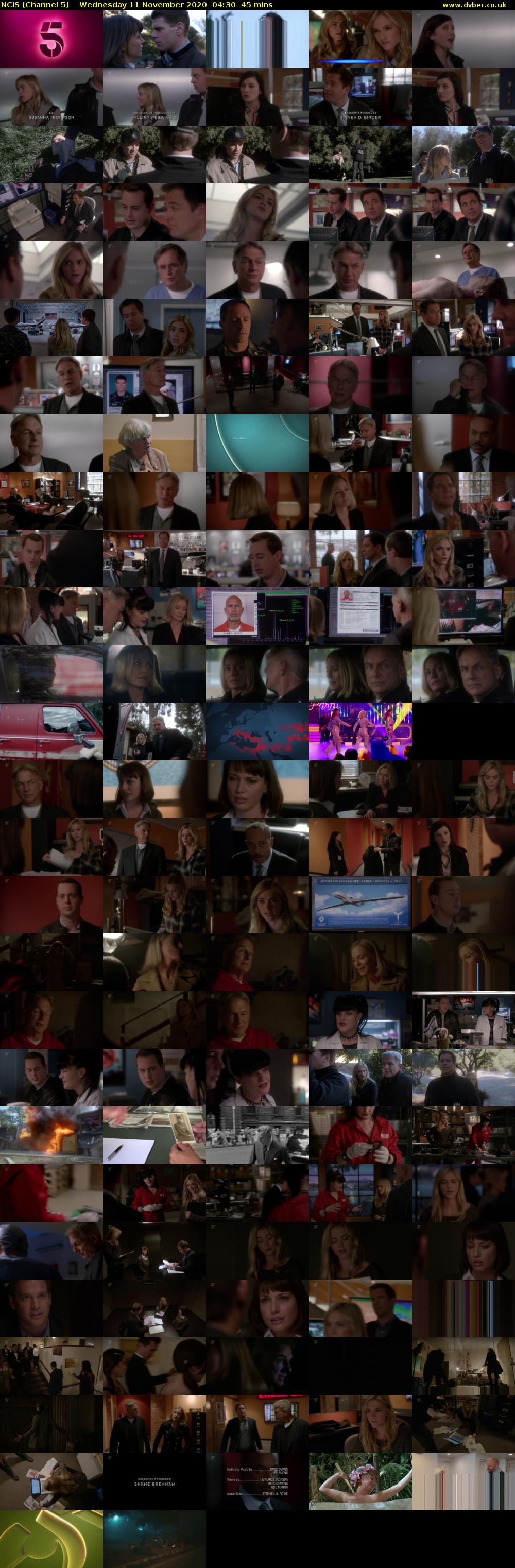 NCIS (Channel 5) Wednesday 11 November 2020 04:30 - 05:15