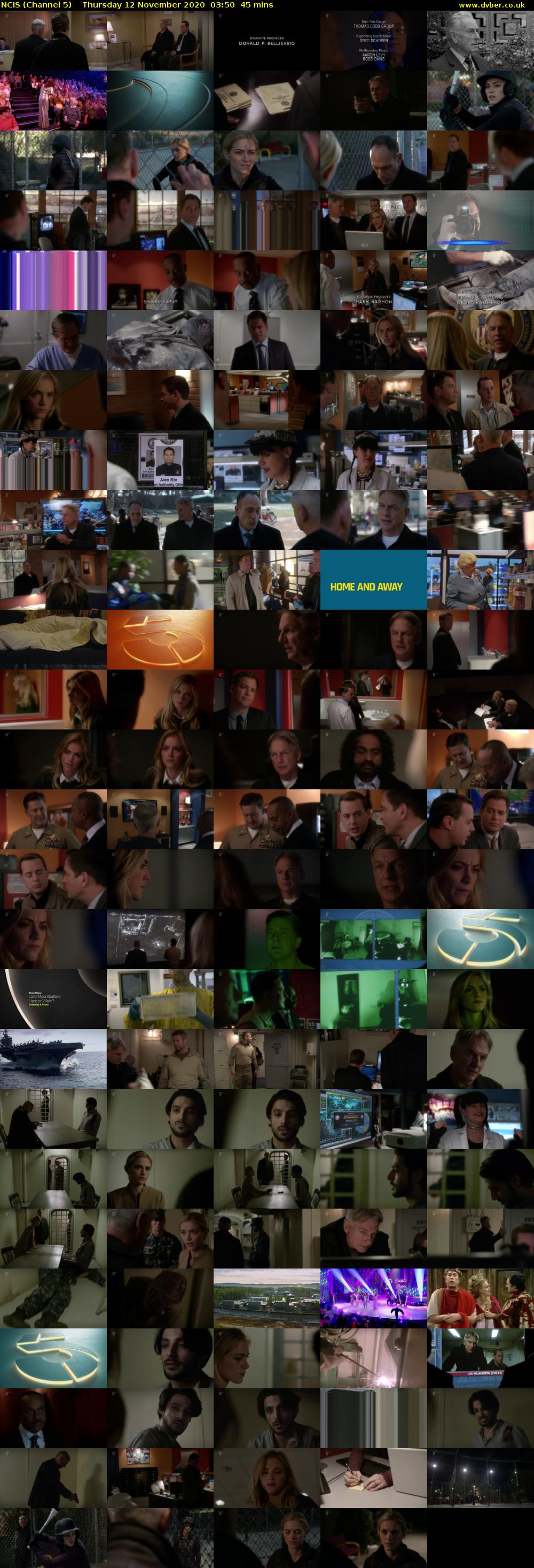 NCIS (Channel 5) Thursday 12 November 2020 03:50 - 04:35
