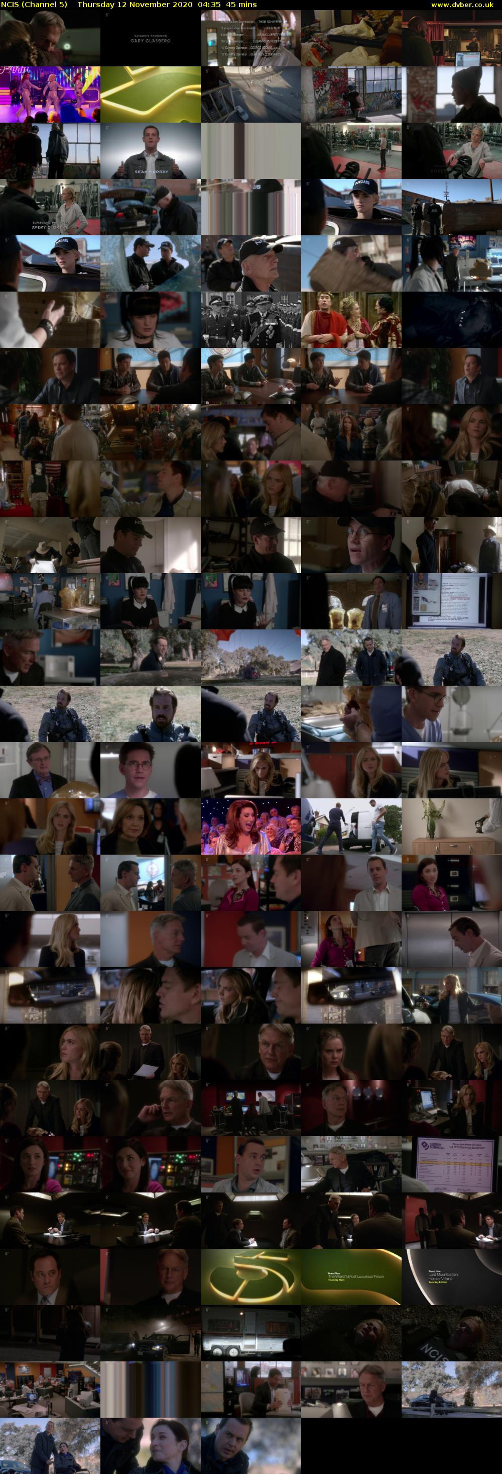 NCIS (Channel 5) Thursday 12 November 2020 04:35 - 05:20