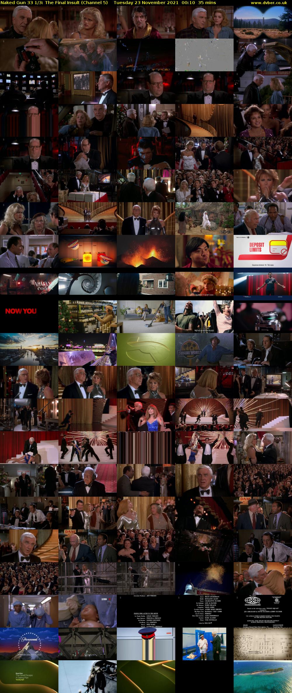 Naked Gun 33 1/3: The Final Insult (Channel 5) Tuesday 23 November 2021 00:10 - 00:45