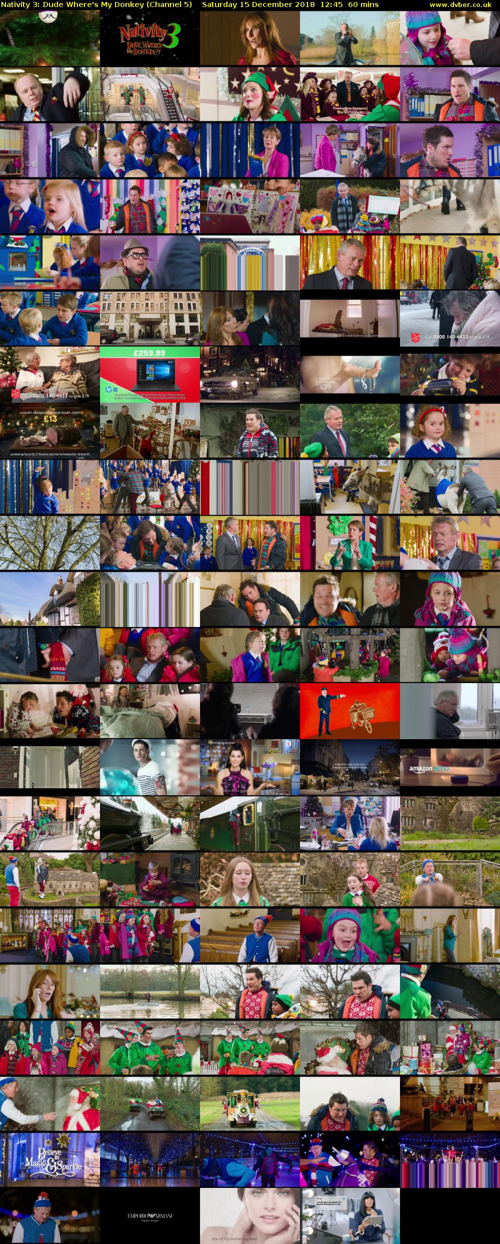 Nativity 3: Dude Where's My Donkey (Channel 5) Saturday 15 December 2018 12:45 - 13:45