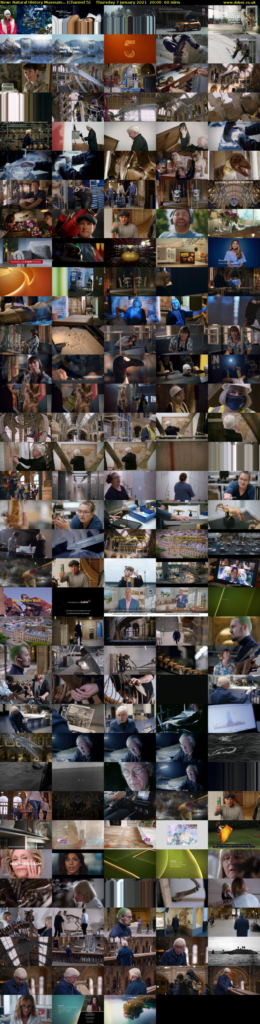 Natural History Museum:.. (Channel 5) Thursday 7 January 2021 20:00 - 21:00