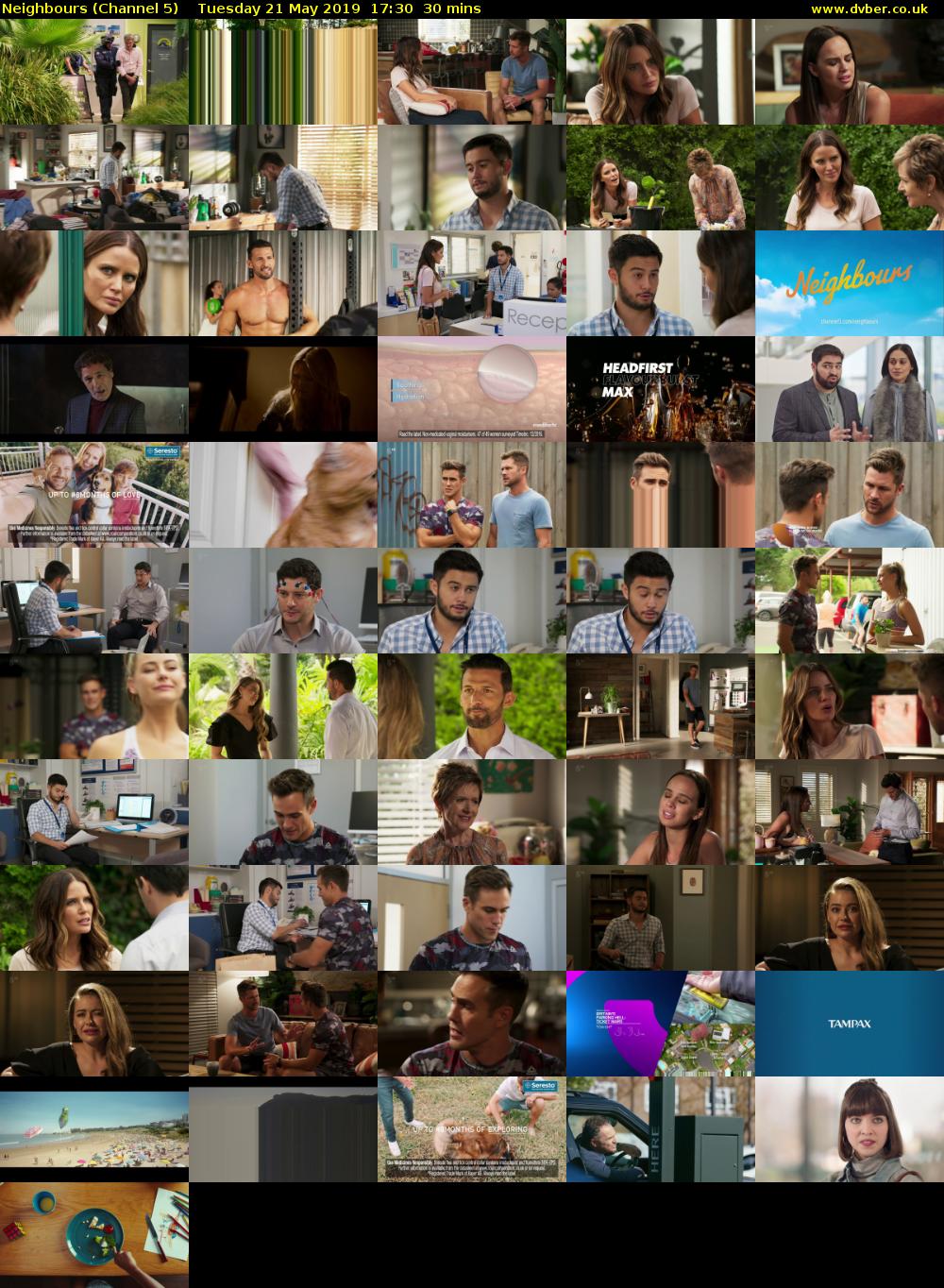 Neighbours (Channel 5) Tuesday 21 May 2019 17:30 - 18:00