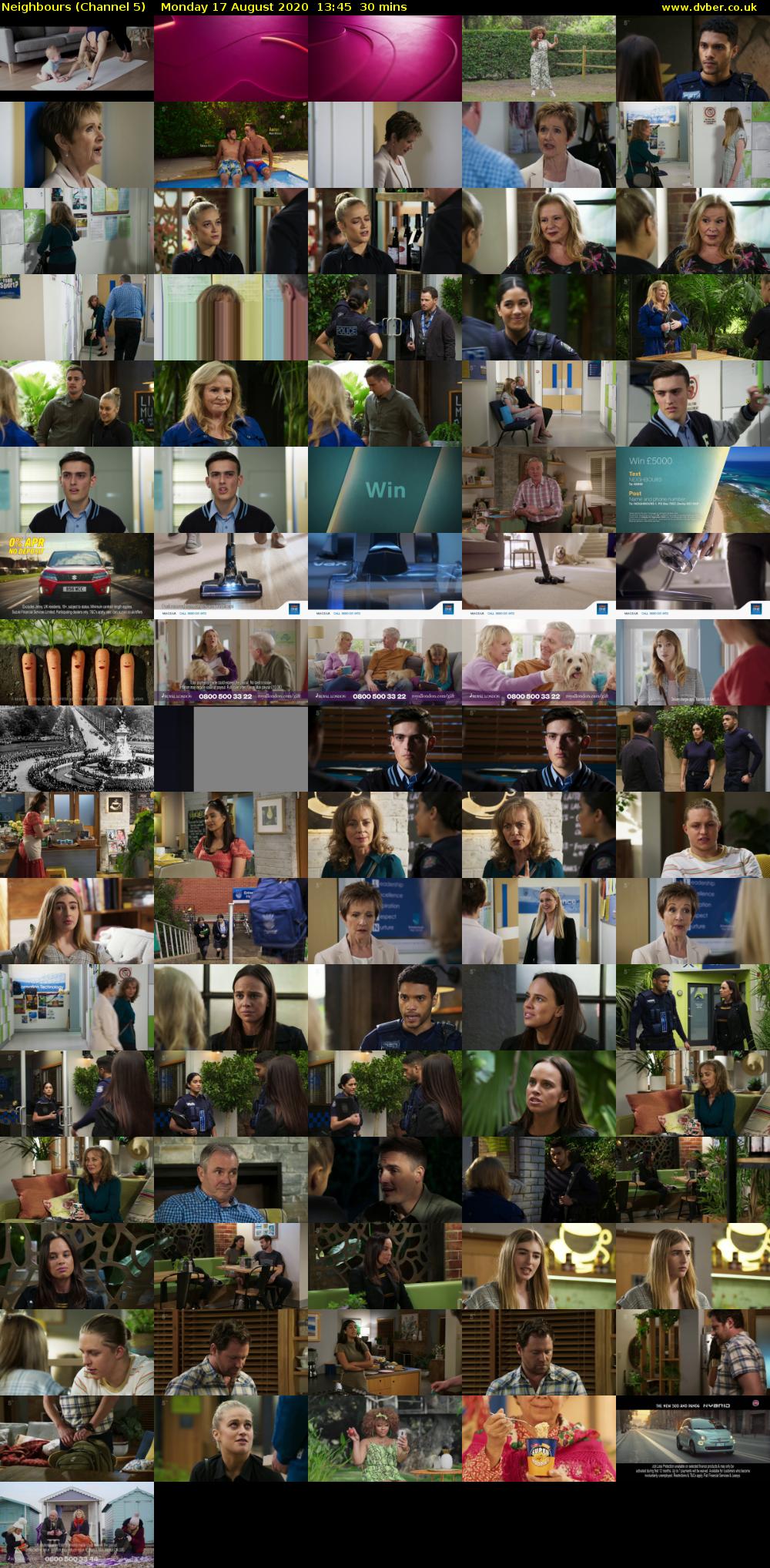 Neighbours (Channel 5) Monday 17 August 2020 13:45 - 14:15