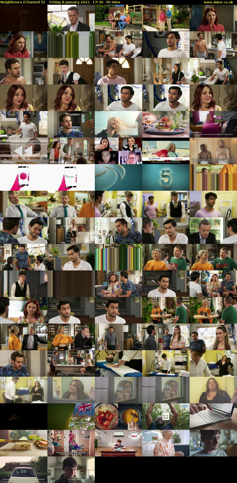 Neighbours (Channel 5) Friday 8 January 2021 17:30 - 18:00