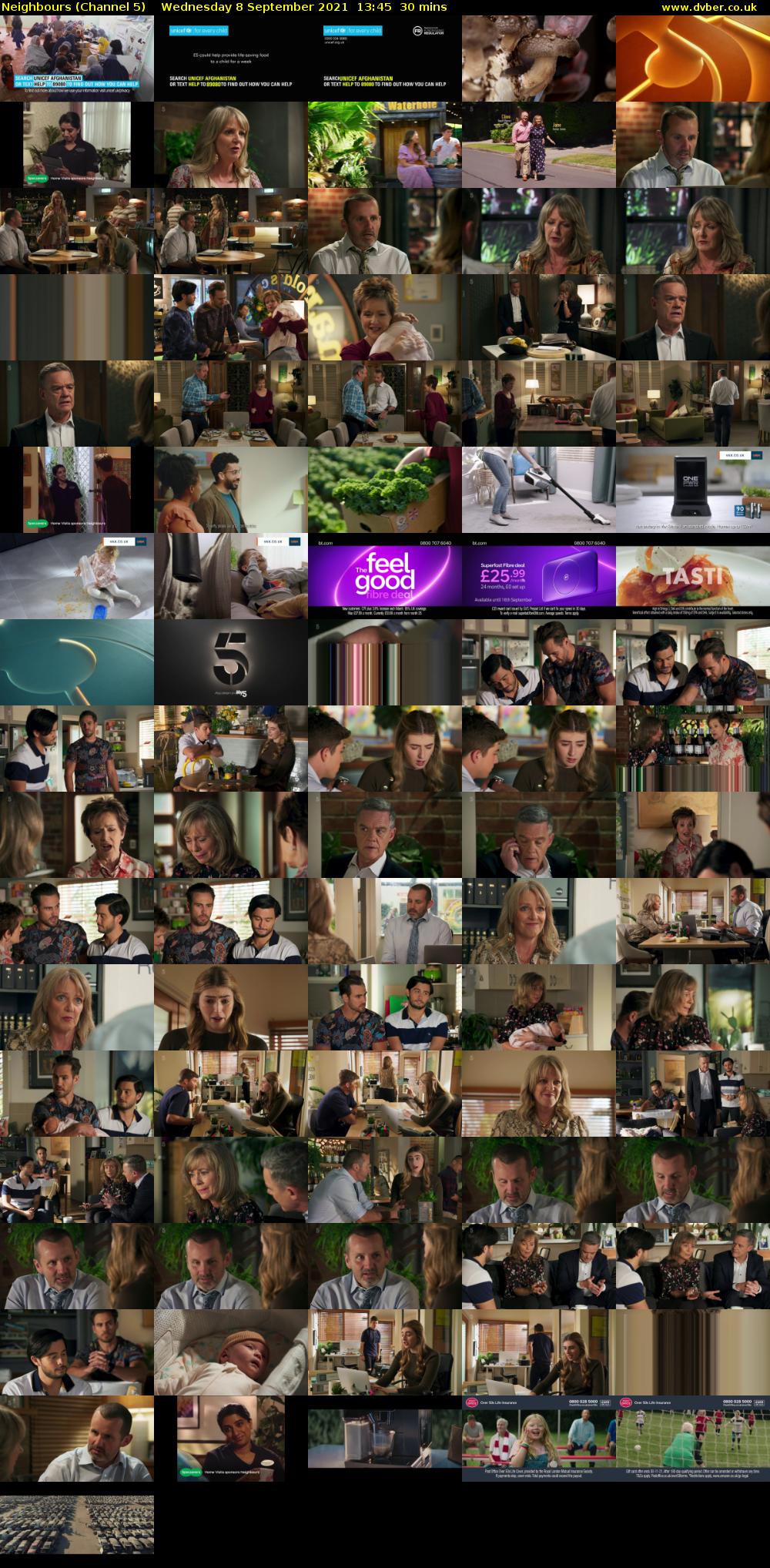 Neighbours (Channel 5) Wednesday 8 September 2021 13:45 - 14:15