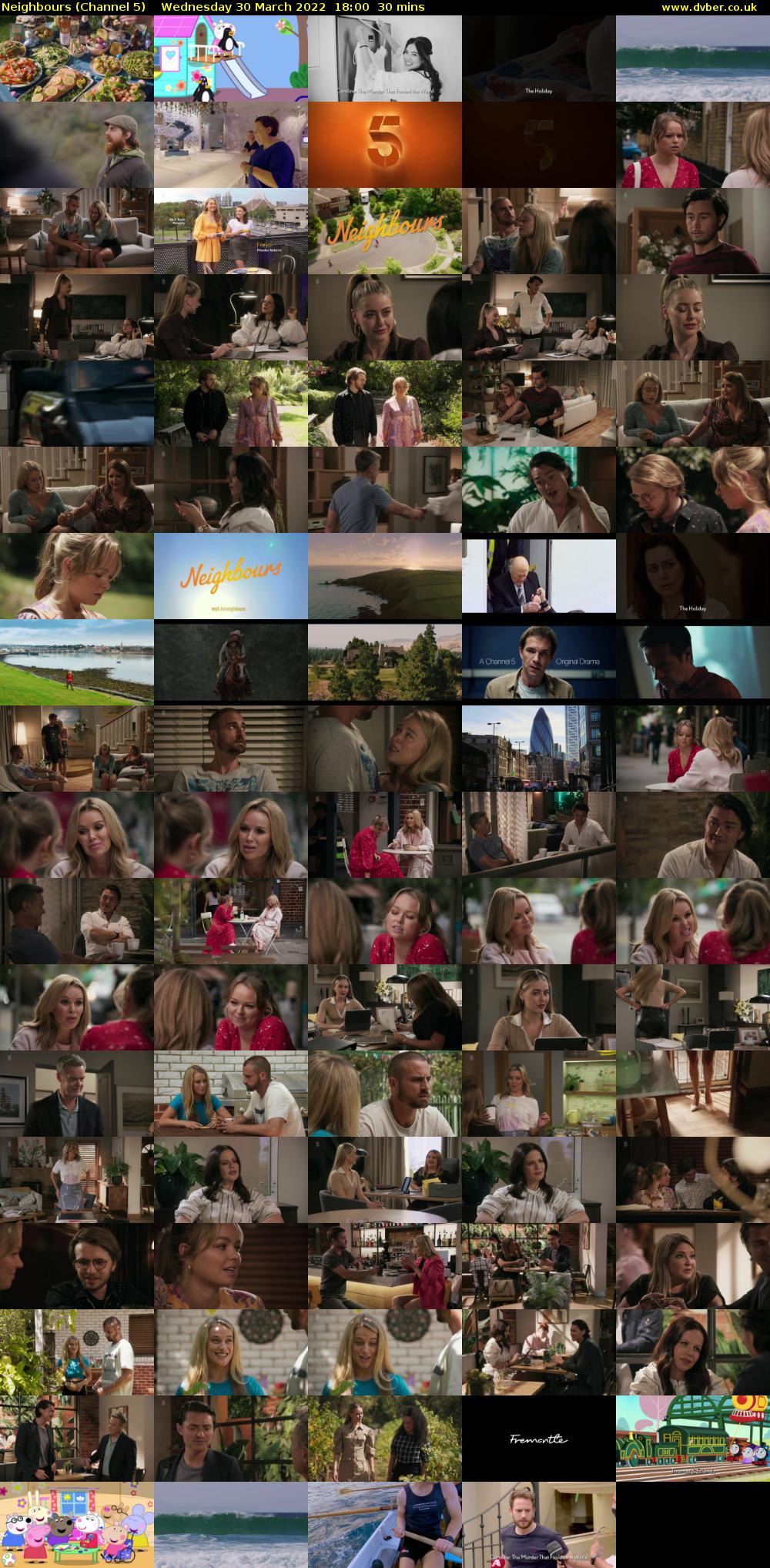 Neighbours (Channel 5) Wednesday 30 March 2022 18:00 - 18:30