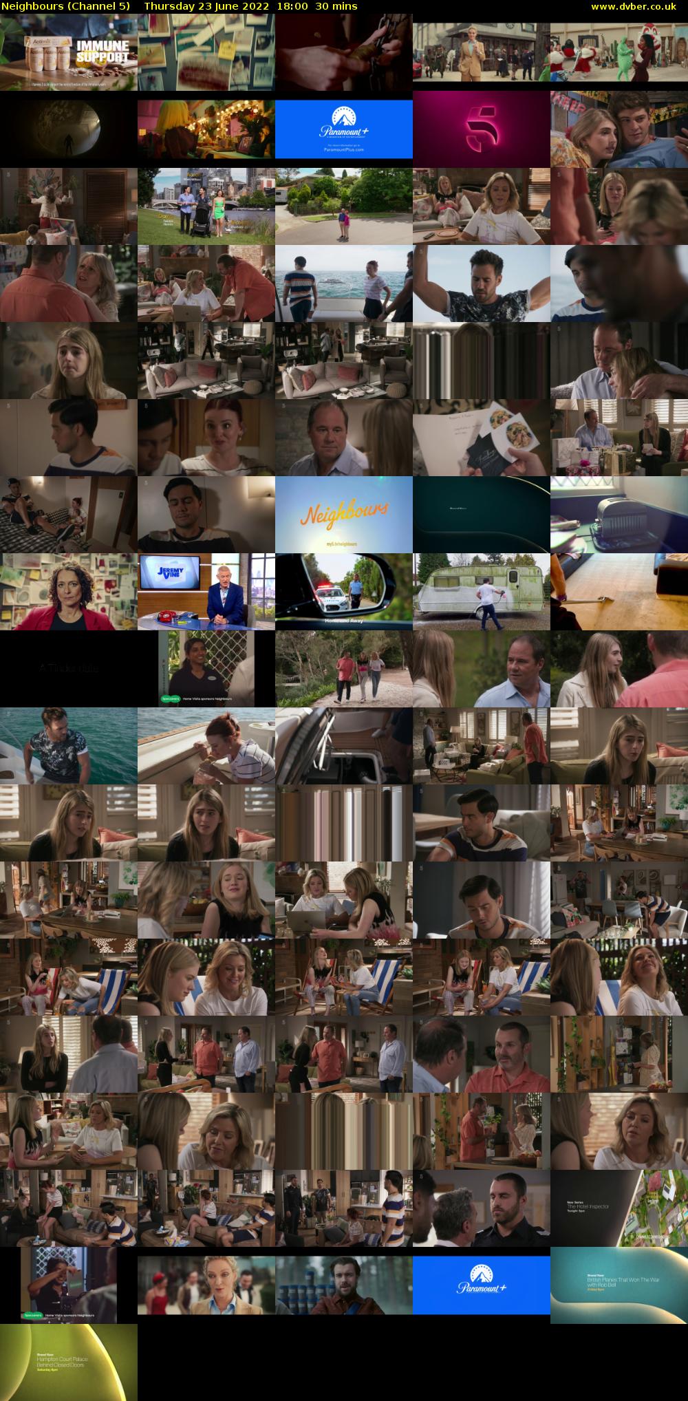 Neighbours (Channel 5) Thursday 23 June 2022 18:00 - 18:30