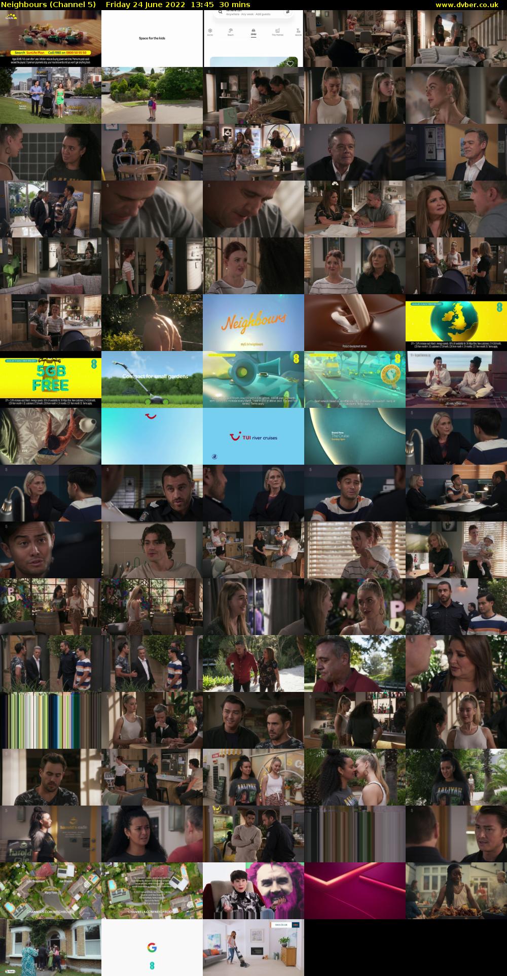 Neighbours (Channel 5) Friday 24 June 2022 13:45 - 14:15