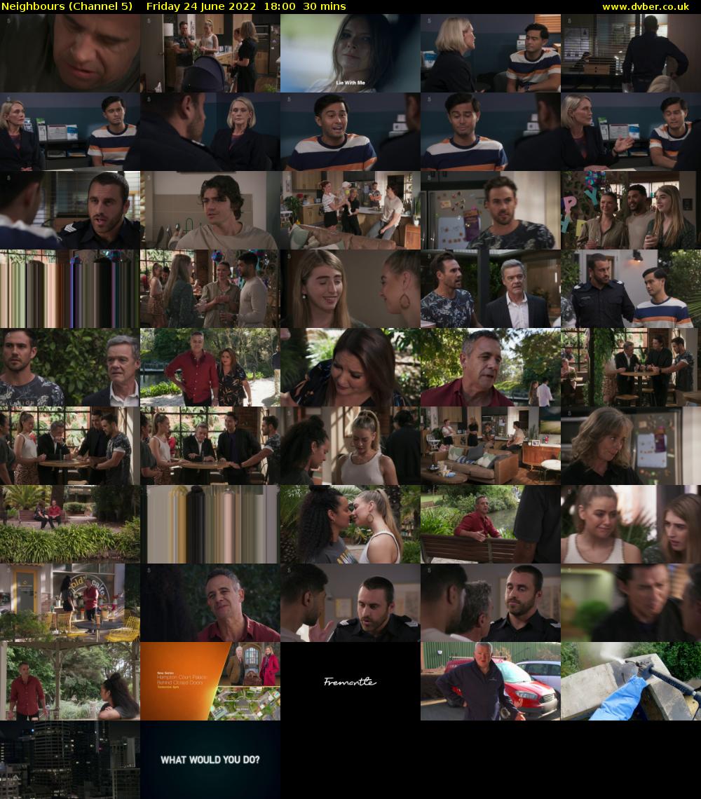Neighbours (Channel 5) Friday 24 June 2022 18:00 - 18:30