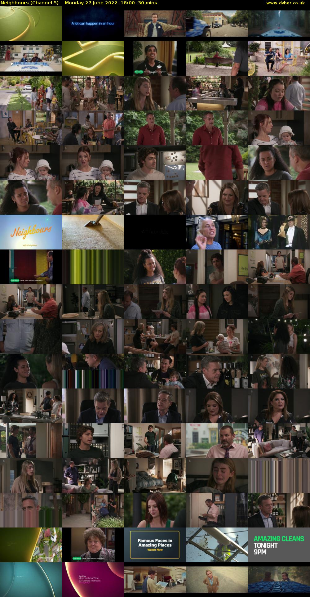 Neighbours (Channel 5) Monday 27 June 2022 18:00 - 18:30