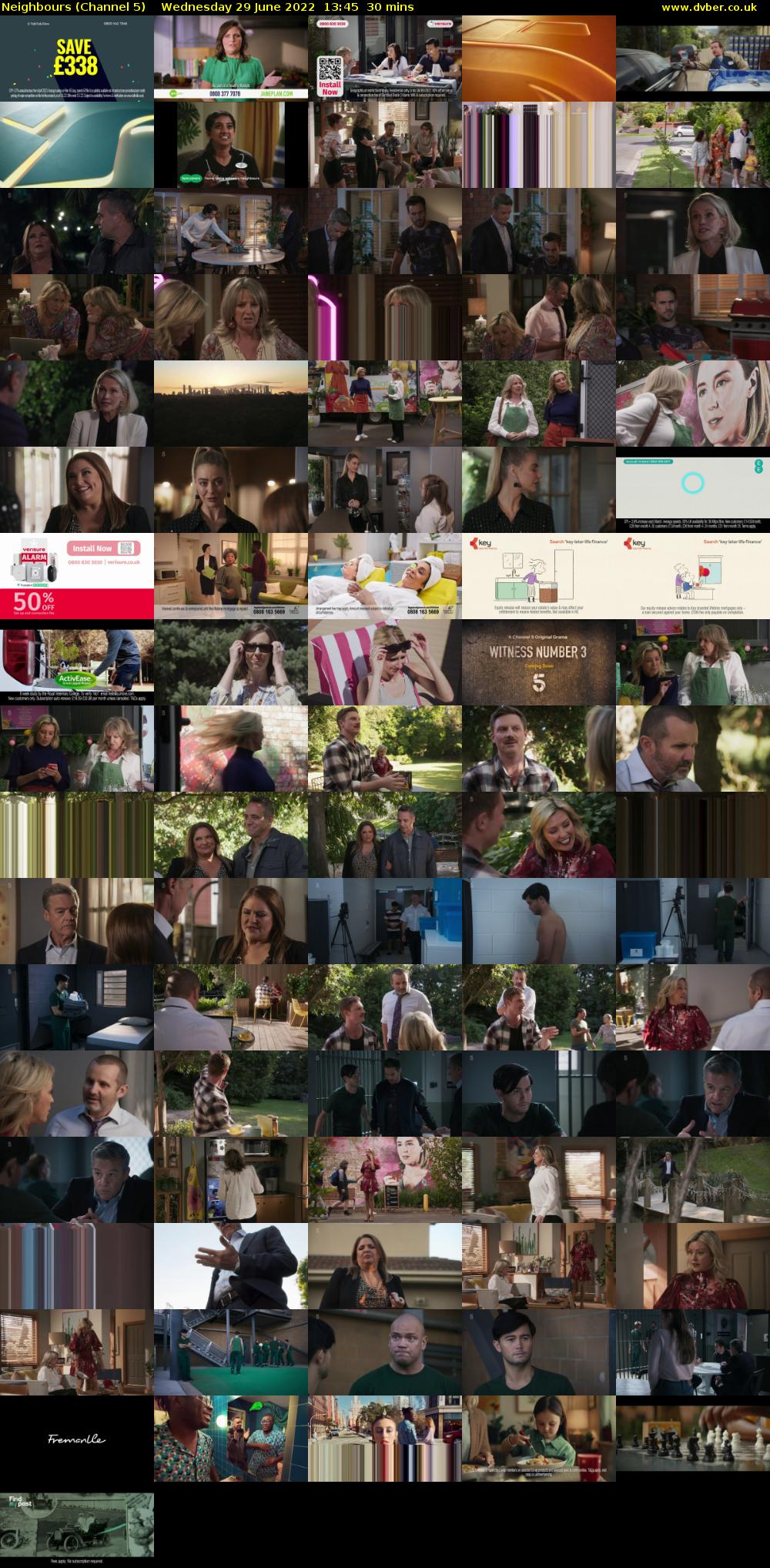 Neighbours (Channel 5) Wednesday 29 June 2022 13:45 - 14:15
