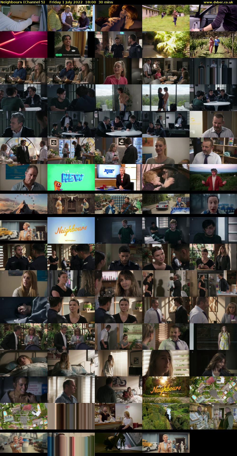 Neighbours (Channel 5) Friday 1 July 2022 18:00 - 18:30