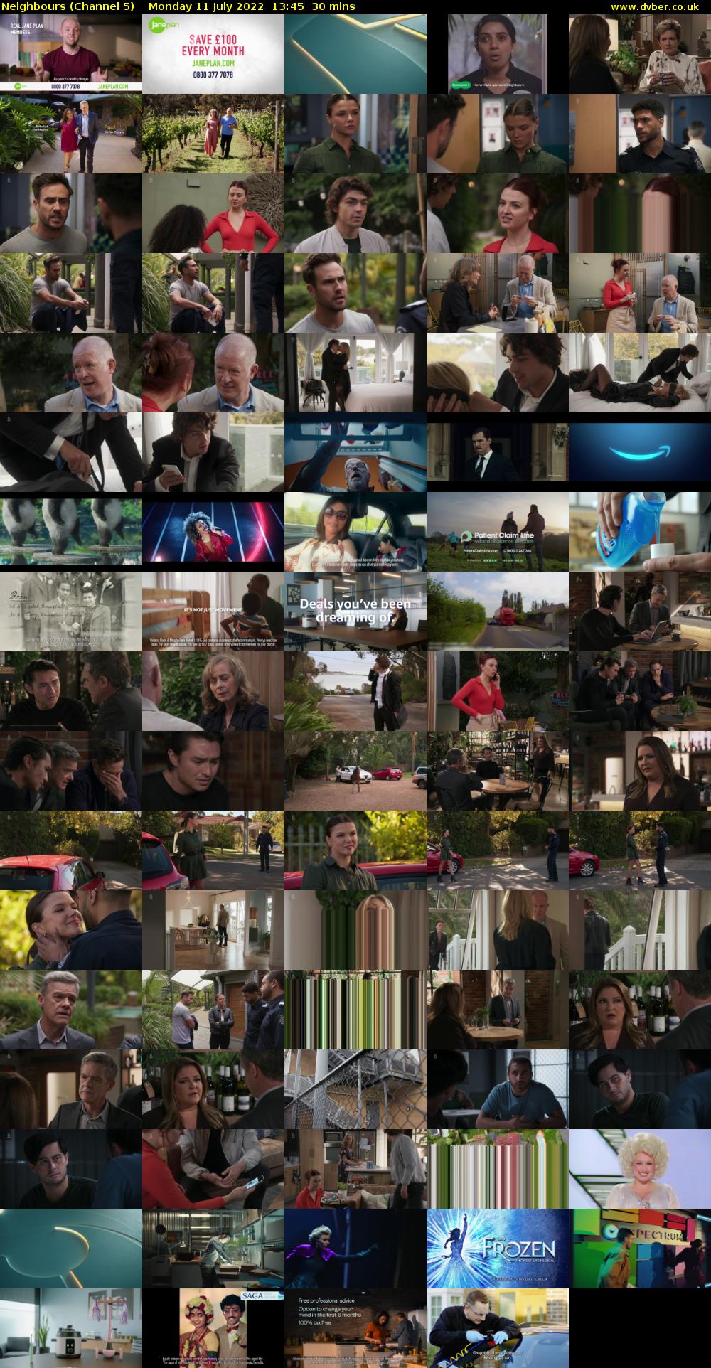 Neighbours (Channel 5) Monday 11 July 2022 13:45 - 14:15