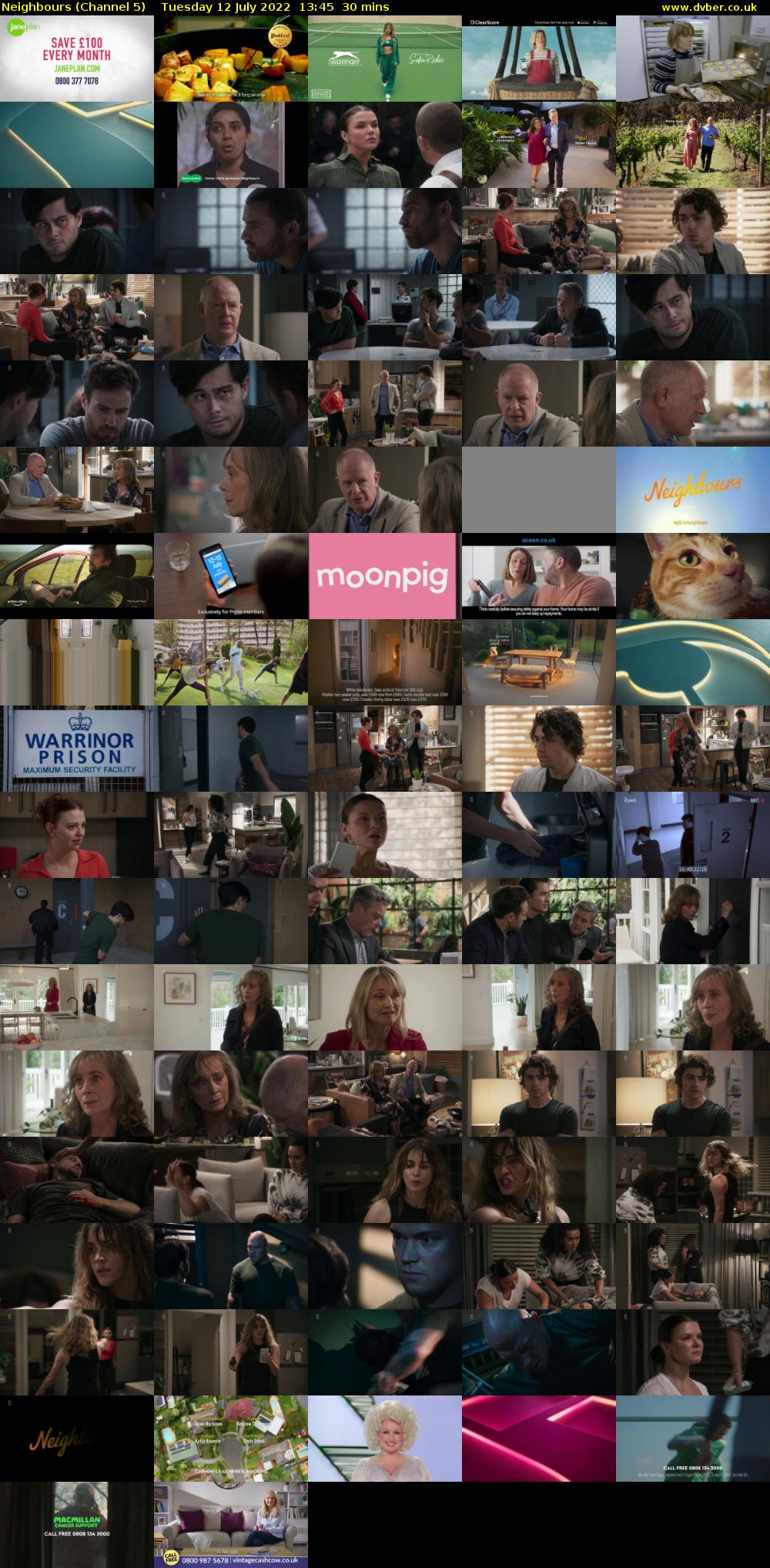 Neighbours (Channel 5) Tuesday 12 July 2022 13:45 - 14:15