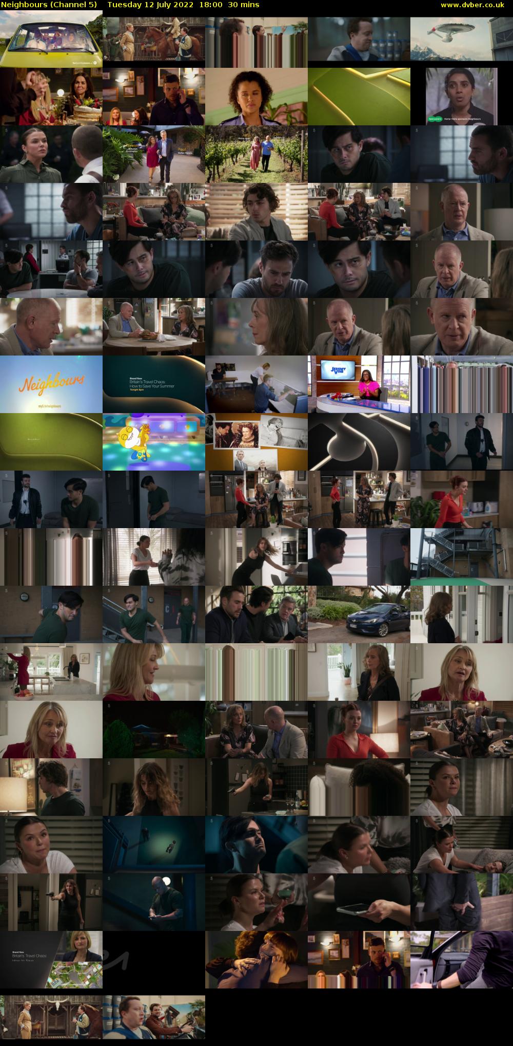 Neighbours (Channel 5) Tuesday 12 July 2022 18:00 - 18:30
