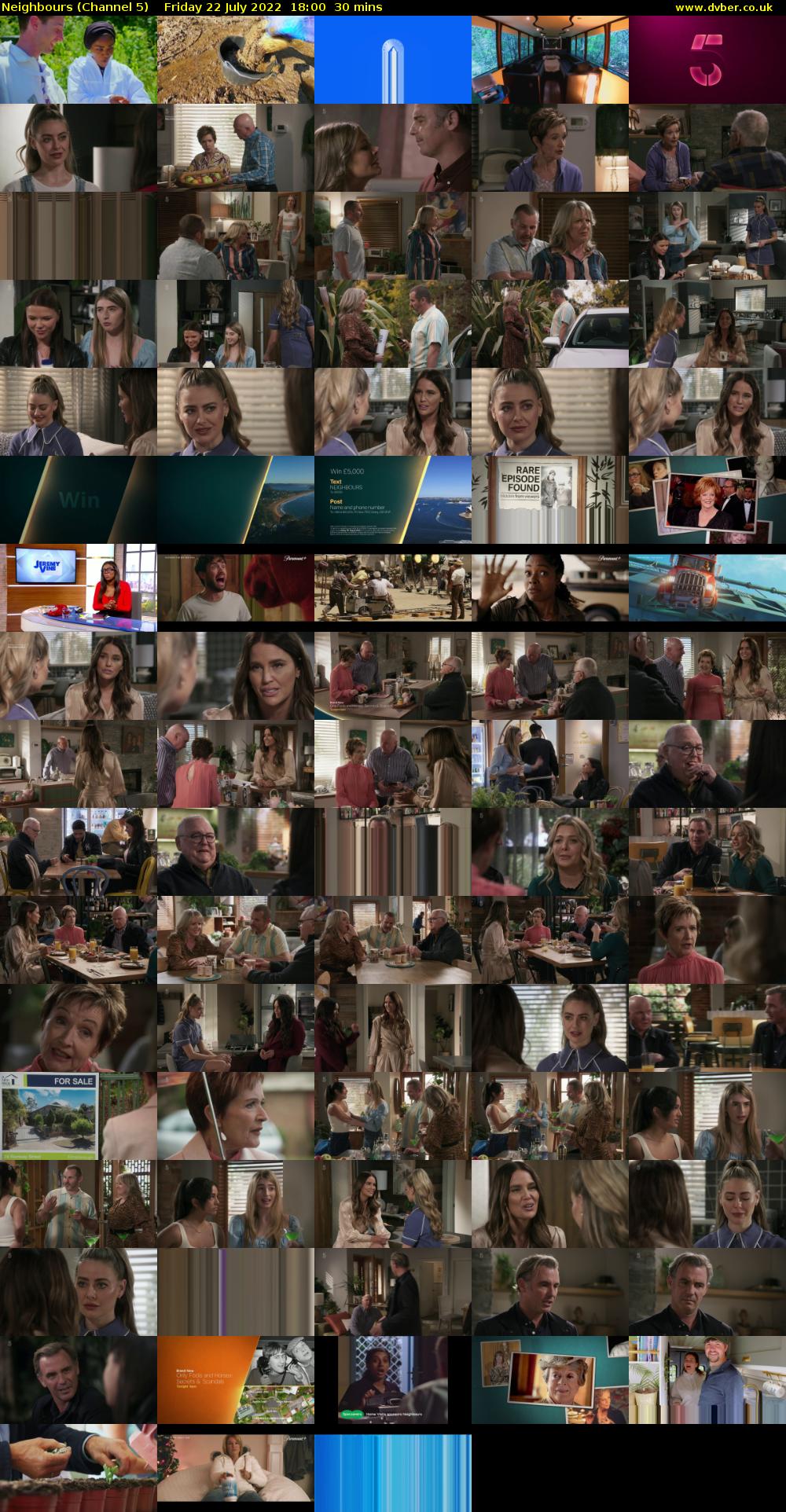 Neighbours (Channel 5) Friday 22 July 2022 18:00 - 18:30