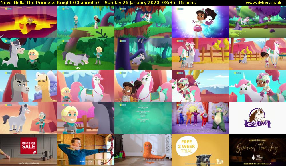 Nella The Princess Knight (Channel 5) Sunday 26 January 2020 08:35 - 08:50
