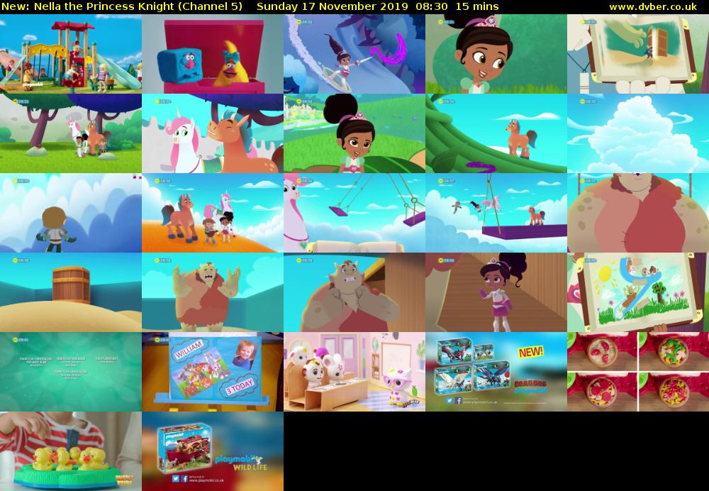Nella the Princess Knight (Channel 5) Sunday 17 November 2019 08:30 - 08:45