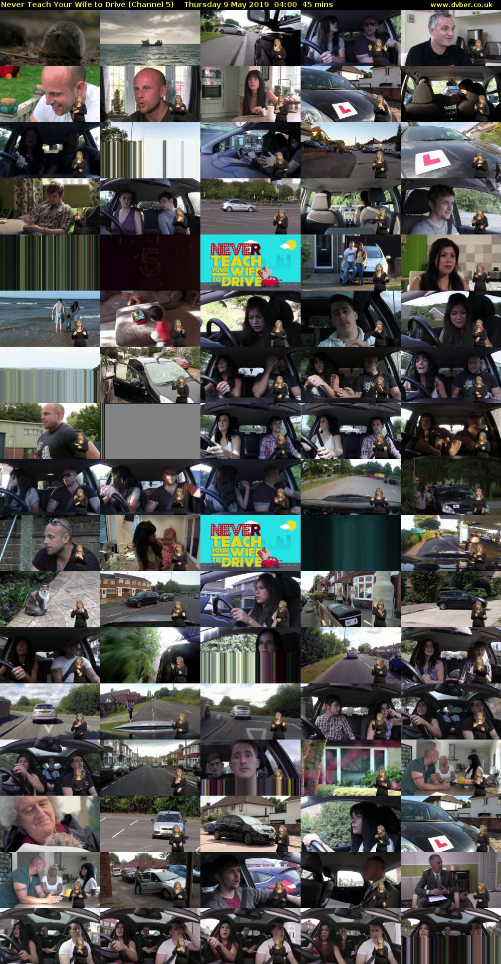 Never Teach Your Wife to Drive (Channel 5) Thursday 9 May 2019 04:00 - 04:45