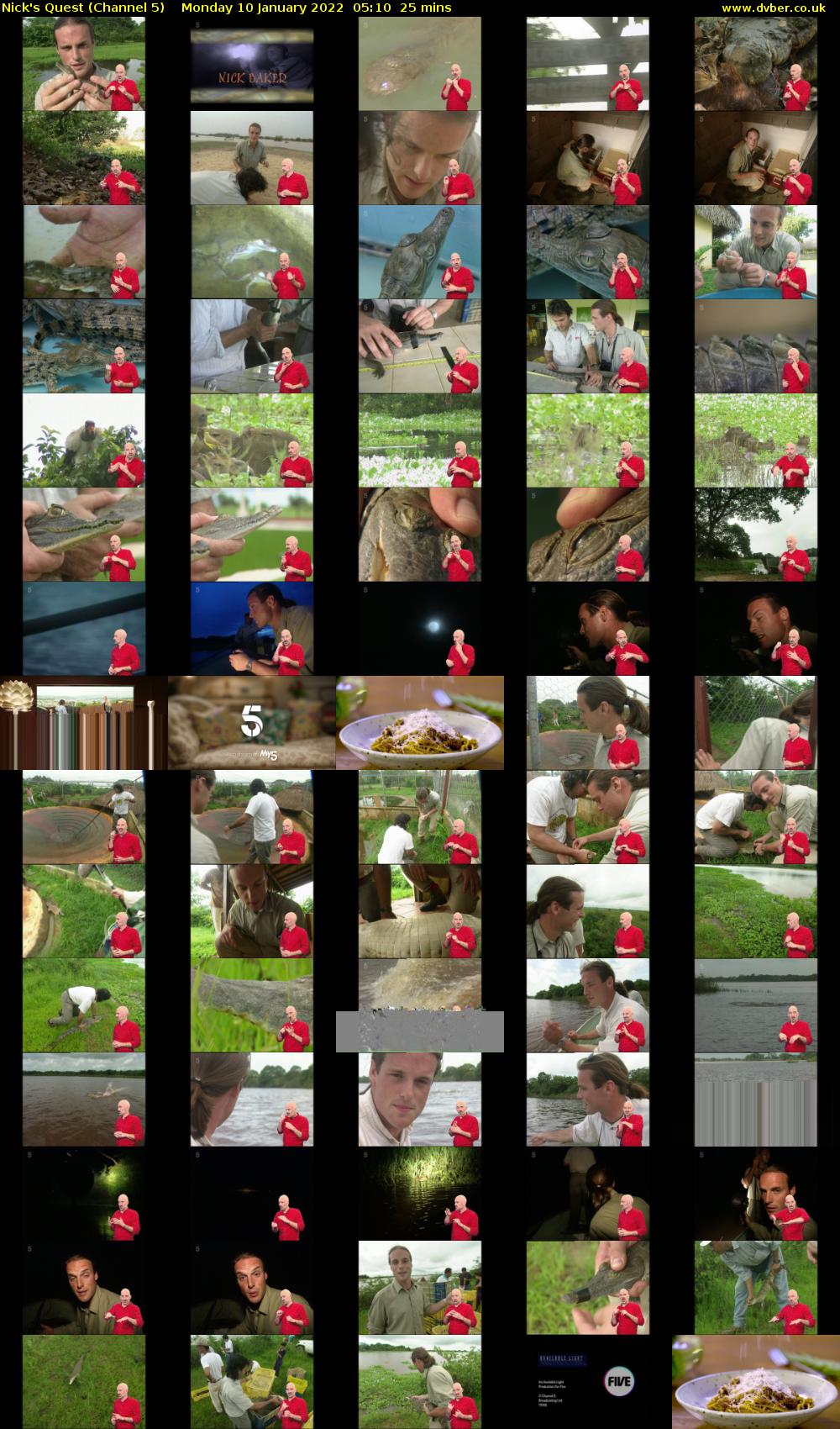 Nick's Quest (Channel 5) Monday 10 January 2022 05:10 - 05:35