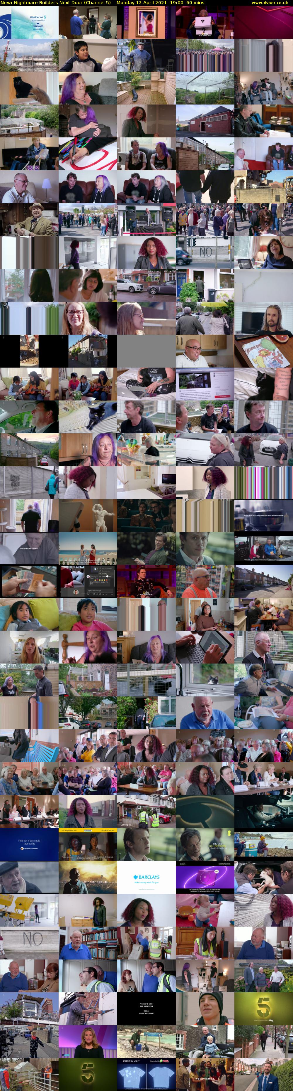 Nightmare Builders Next Door (Channel 5) Monday 12 April 2021 19:00 - 20:00