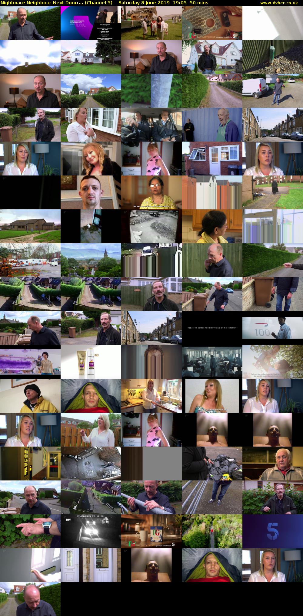 Nightmare Neighbour Next Door:... (Channel 5) Saturday 8 June 2019 19:05 - 19:55