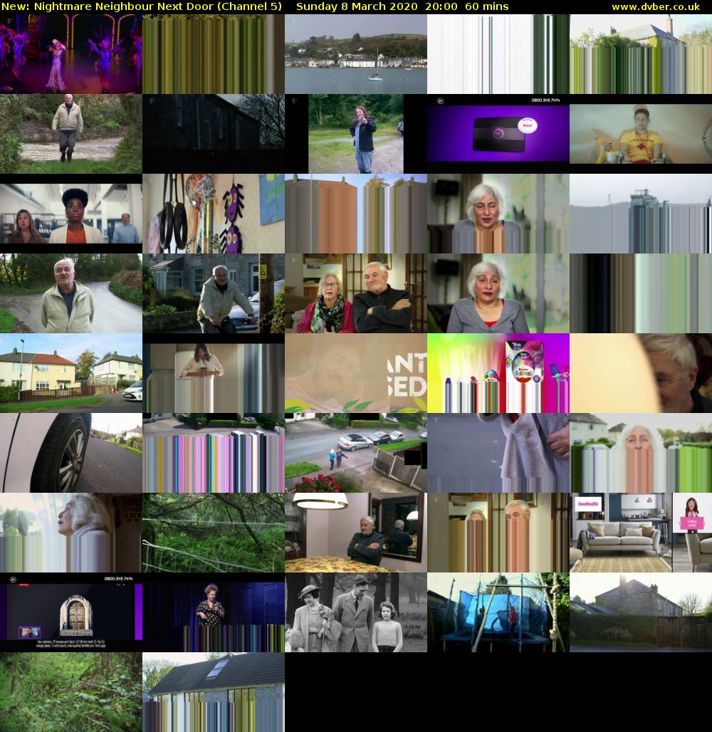Nightmare Neighbour Next Door (Channel 5) Sunday 8 March 2020 20:00 - 21:00