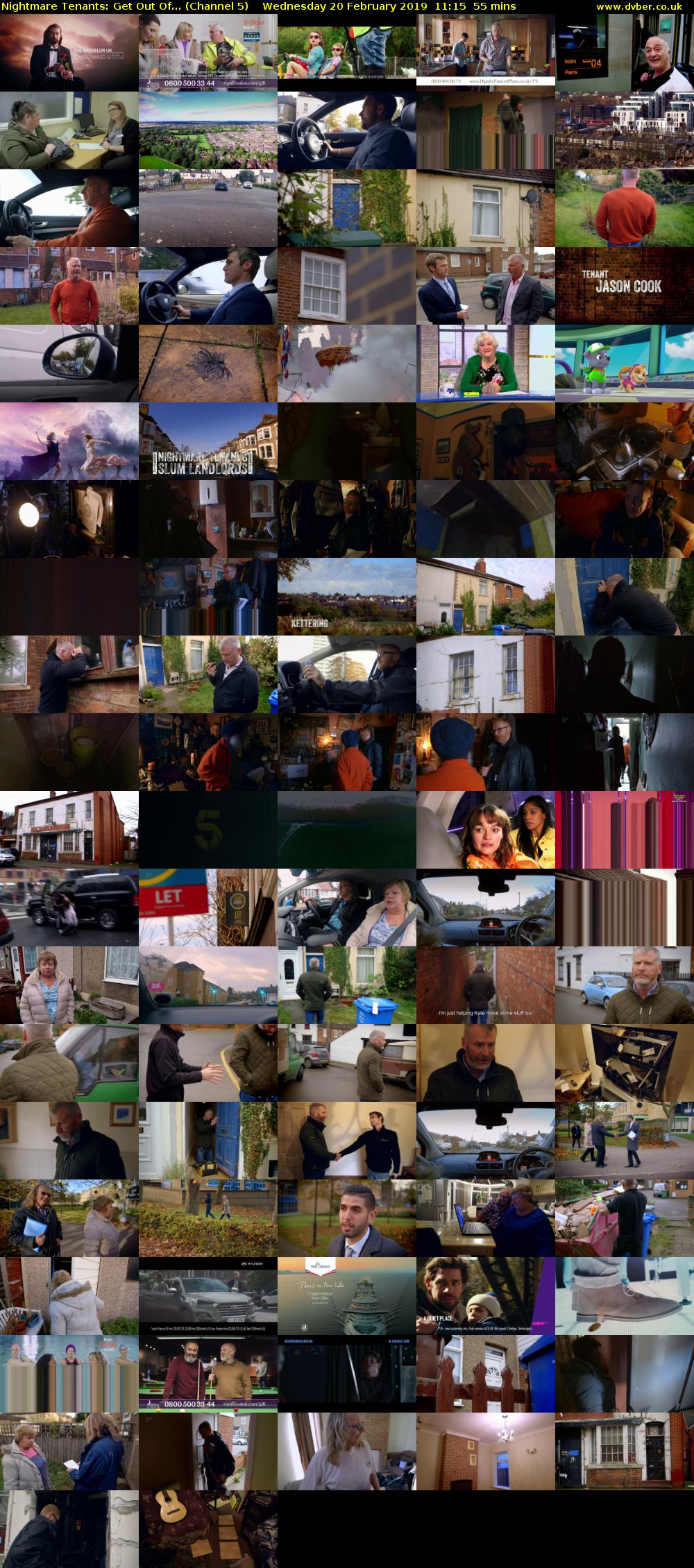 Nightmare Tenants: Get Out Of... (Channel 5) Wednesday 20 February 2019 11:15 - 12:10