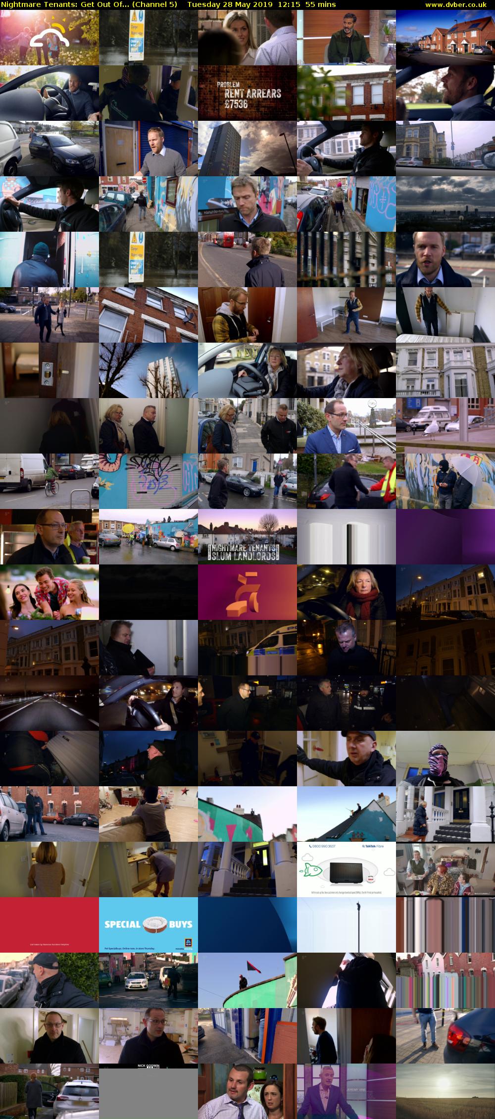 Nightmare Tenants: Get Out Of... (Channel 5) Tuesday 28 May 2019 12:15 - 13:10