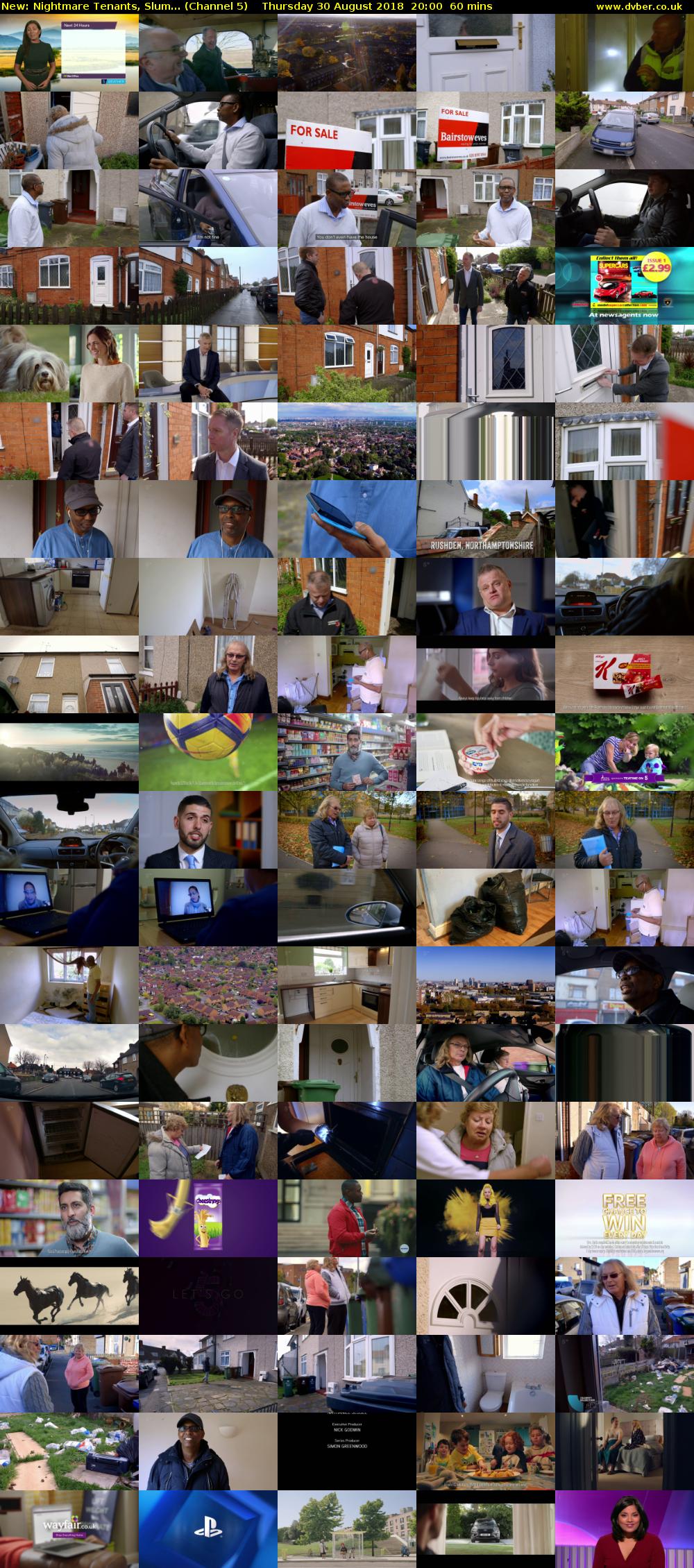 Nightmare Tenants, Slum... (Channel 5) Thursday 30 August 2018 20:00 - 21:00